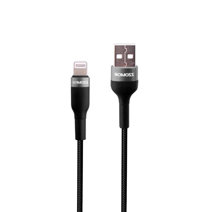 کابل تبدیل USB به لایتنینگ روموس مدل CB12B طول 1 متر Romoss CB12B USB To Lightning Cable 1m